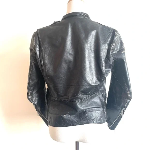 Women’s vintage leather jacket - Picture 2 of 9